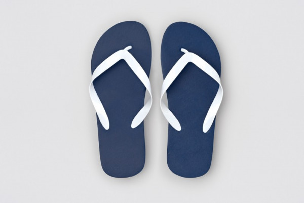 Spa Flip-Flop blau mit weissen Riemchen VPE 145