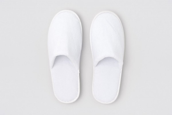 Stockholm Fleece-Slipper geschlossen weiß Größe 29,5cm