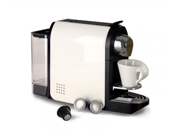 Kapselkaffeemaschine , cremefarben