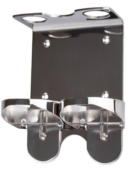 Halterungen Pumpspender VdC Duo silber