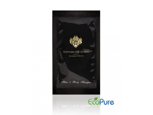 Haar- und Körpershampoo im Beutel, 10 ml, Vittore De Conti