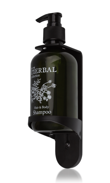 Halterung für Pumpspender HERBAL, schwarz