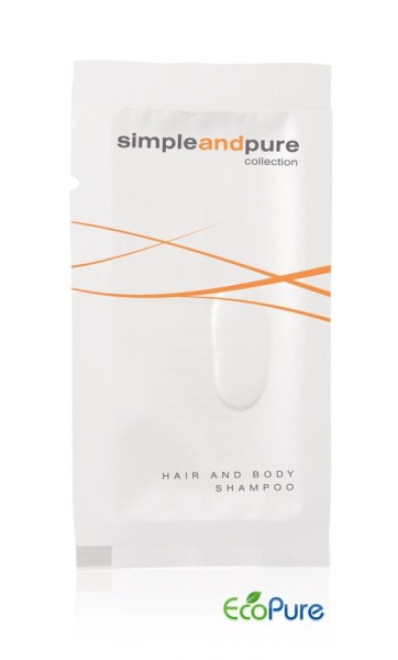 Simple and Pure Haar- und Körpershampoo im Sachet 10 ml