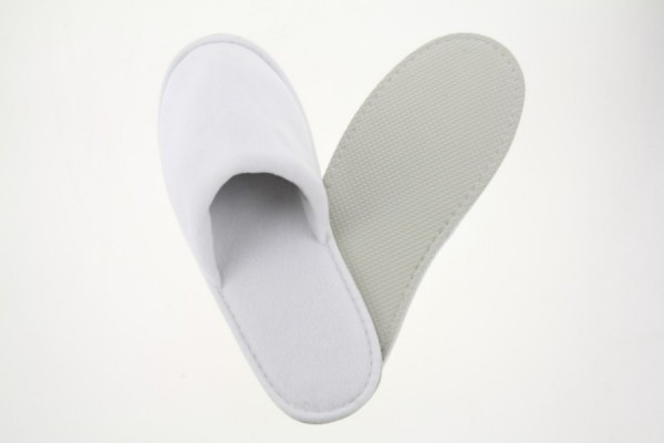 Royal Velour-Slipper geschlossen weiß Größe 28,5 cm