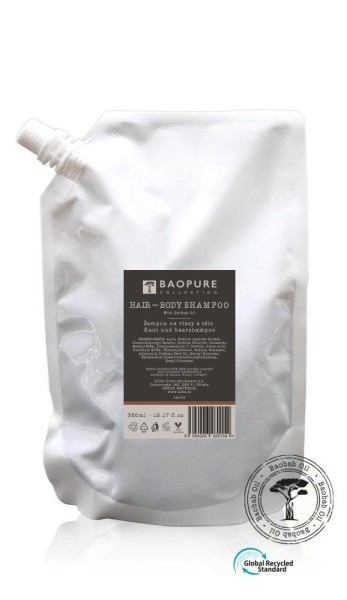 Haar- & Körpershampoo, Nachfüllbeutel 360 ml, BAOPURE