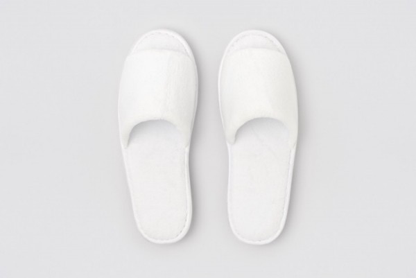 Stockholm Fleece-Slipper offen weiß Größe 29,5cm