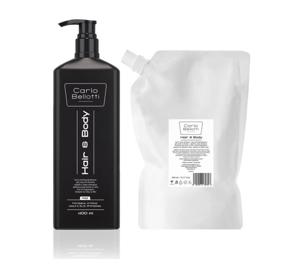 Haar & Körpershampoo, Nachfüllbeutel 360 ml, Carlo Bellotti